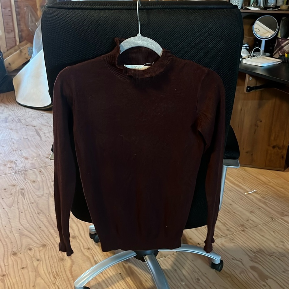 Bestow Women’s Red Turtleneck Sweater